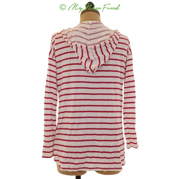 Gibson Converse Chuck Patch Hoodie Sweatshirt Top Size S Pink White EUC B44 - Picture 3 of 3